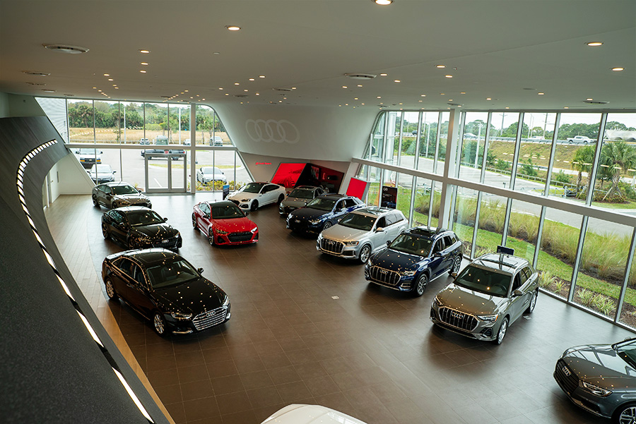 Audi Melbourne Dealership Showroom