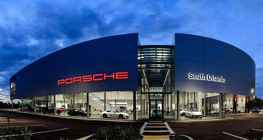 Porsche of South Orlando Dealership Front