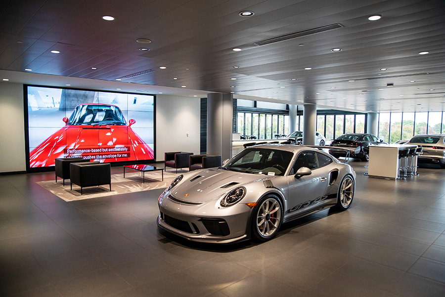 Porsche of South Orlando Dealership Showroom